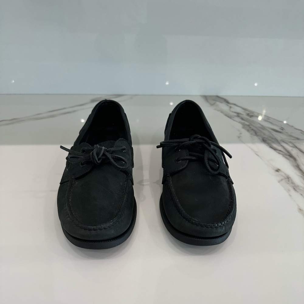 Black leather Sperry men’s 10